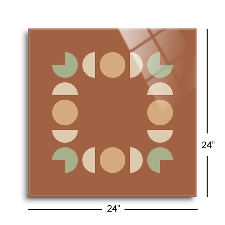 Modern Minimalist 9  | 12x12 | Glass Plaque