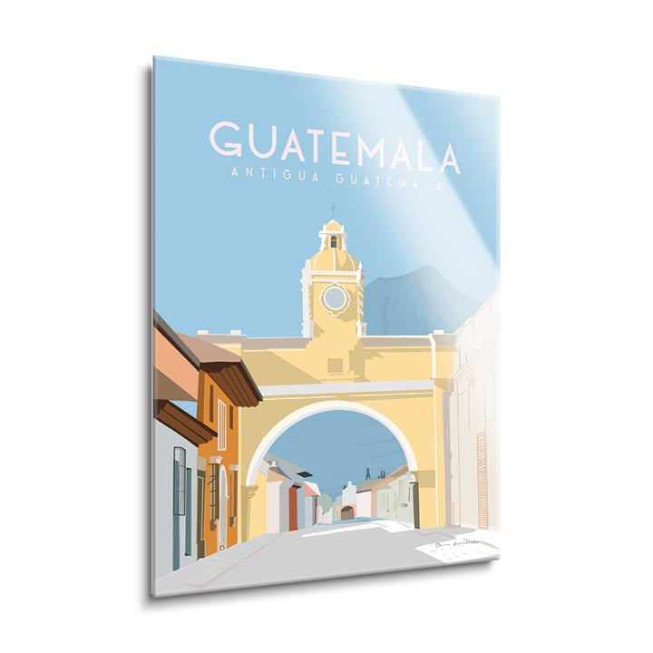 Antigua Guatemala  | 24x36 | Glass Plaque