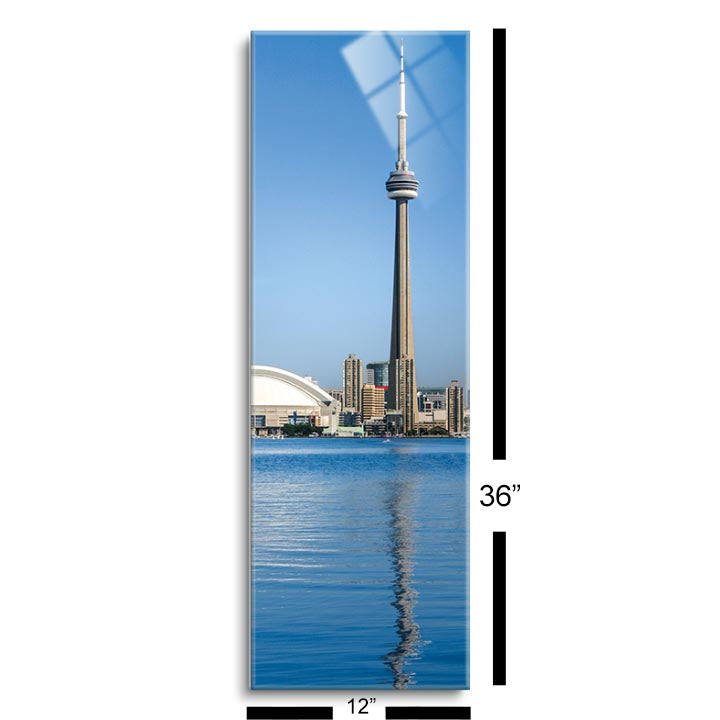 Toronto Skyline from Centre Island, Toronto, ON  | 12x36 | Glass Plaque