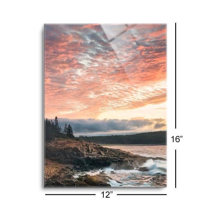 Coastal Sunrise I  | 12x16 | Glass Plaque