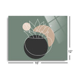 Succulent 3  | 12x16 | Glass Plaque