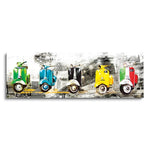 Get Your Mopeds Running  | 12x36 | Glass Plaque