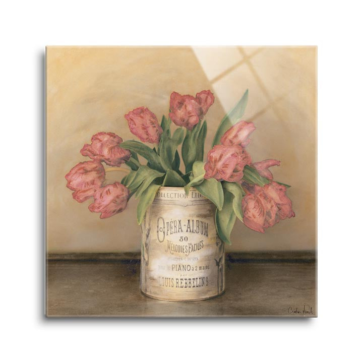 Royal Tulips  | 12x12 | Glass Plaque
