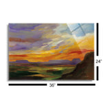Sonoran Desert Sunset  | 24x36 | Glass Plaque