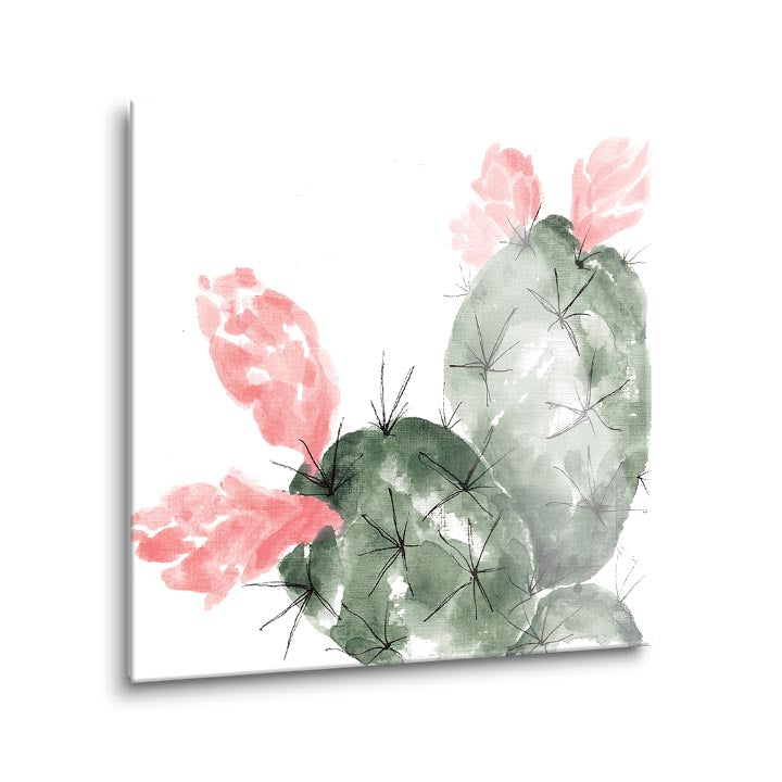 Prickly Bloom I  | 12x12 | Glass Plaque