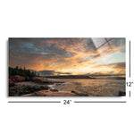 Coastal Sunrise III  | 12x24 | Glass Plaque