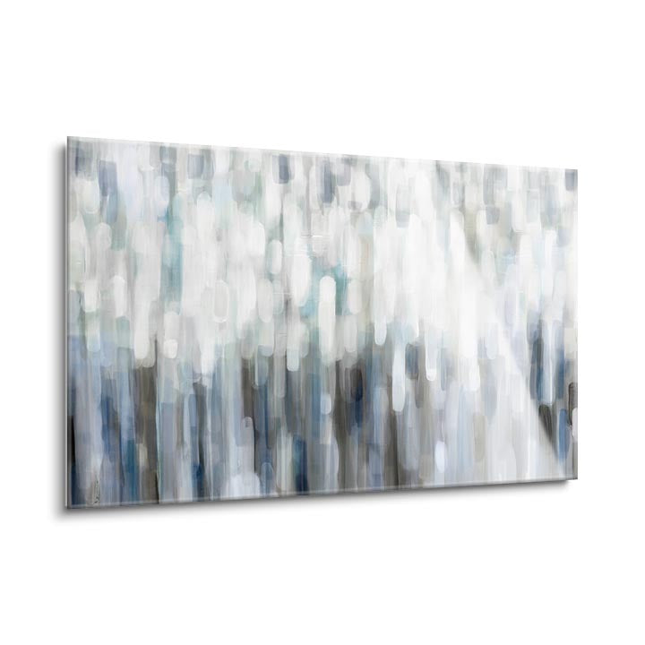 Silver Rain  | 24x36 | Glass Plaque
