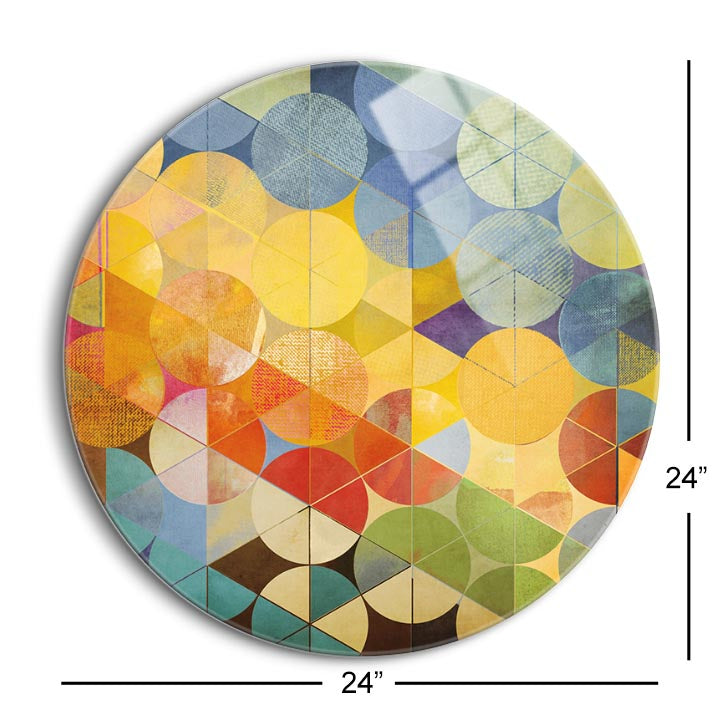 Full Circle II  | 24x24 Circle | Glass Plaque
