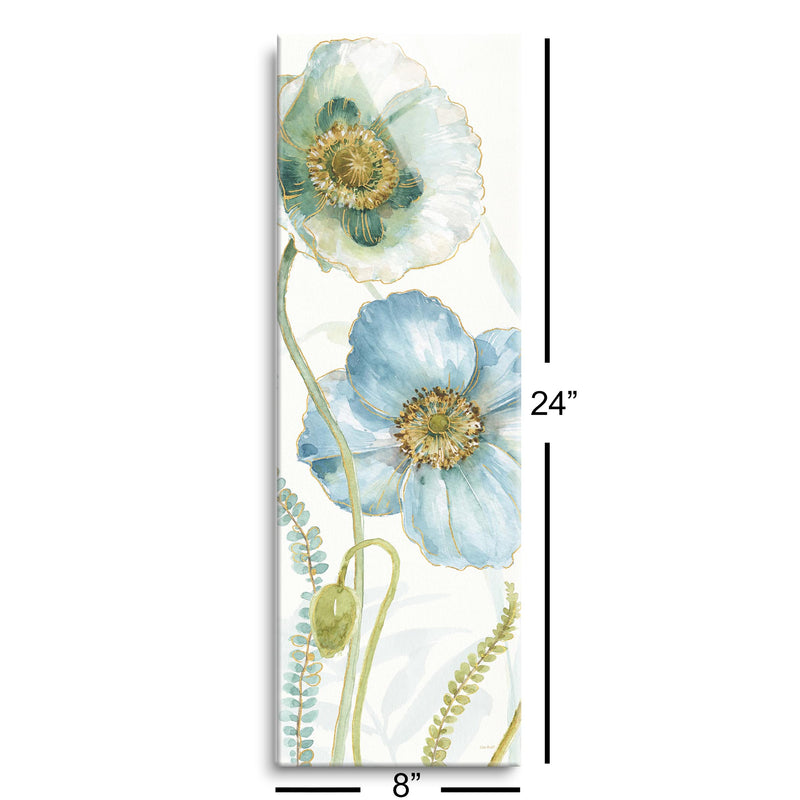 My Greenhouse Flowers IX Crop | 8x24 | Glass Plaque