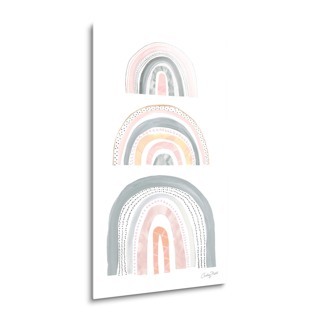 Boho Rainbow V  | 18x36 | Glass Plaque