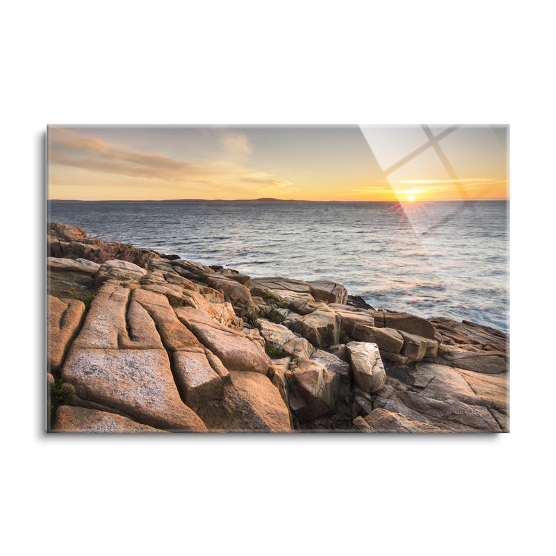 Acadia Sunrise | 24x36 | Glass Plaque