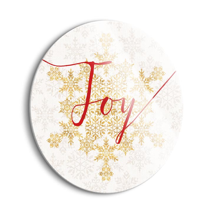 Holiday Charms IV  | 24x24 Circle | Glass Plaque