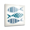 Fish Patterns I  | 12x12 | Glass Plaque