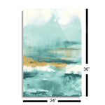 Blue Saffron I  | 24x36 | Glass Plaque