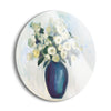 Spring Flowers Light | 24x24 Circle | Glass Plaque