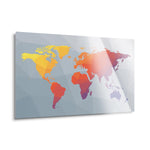 Geo Map I | 24x36 | Glass Plaque