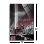 9/11 Memorial 5 (2-3V)  | 24x36 | Glass Plaque