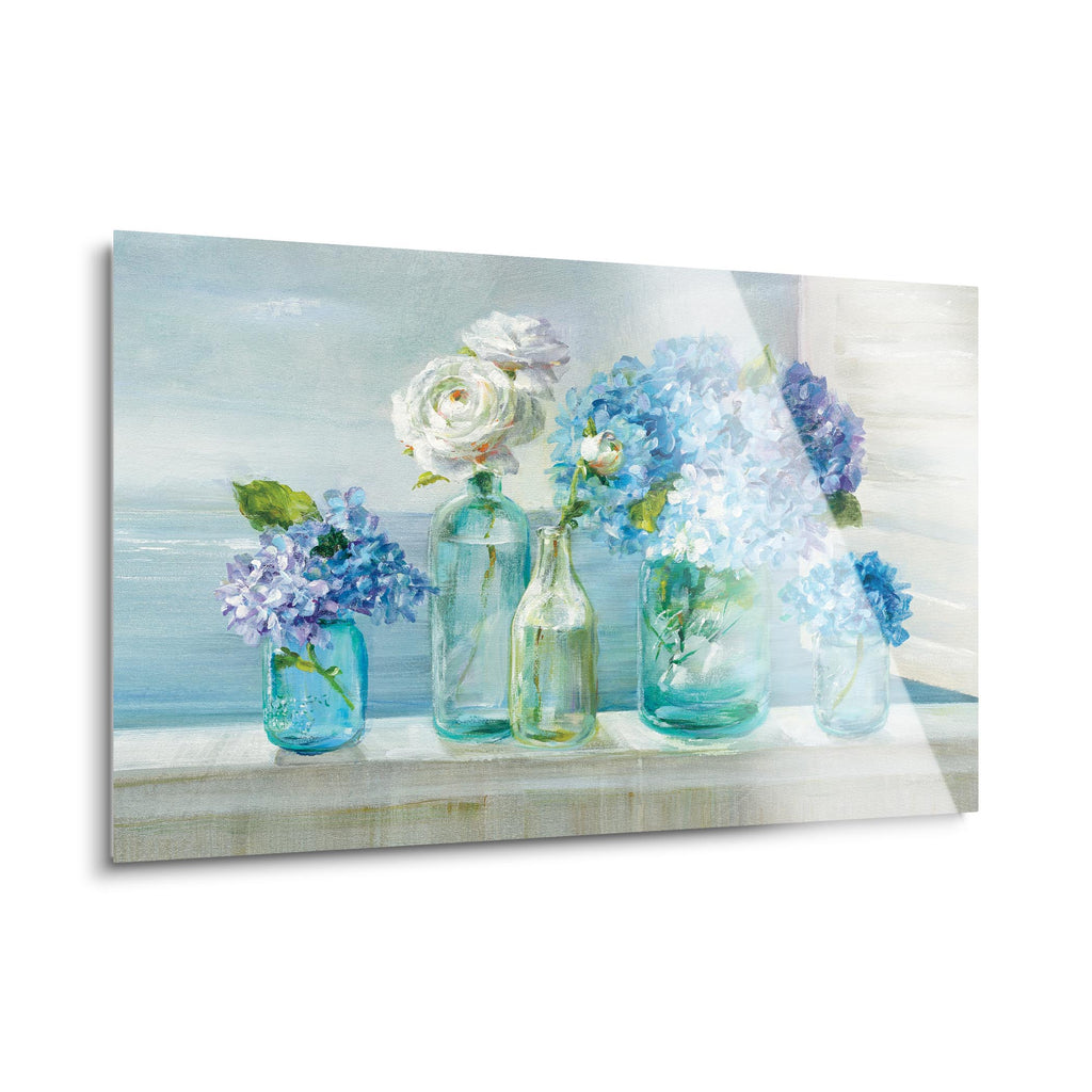 A Beautiful Day at the Beach | 24x36 | Glass Plaque
