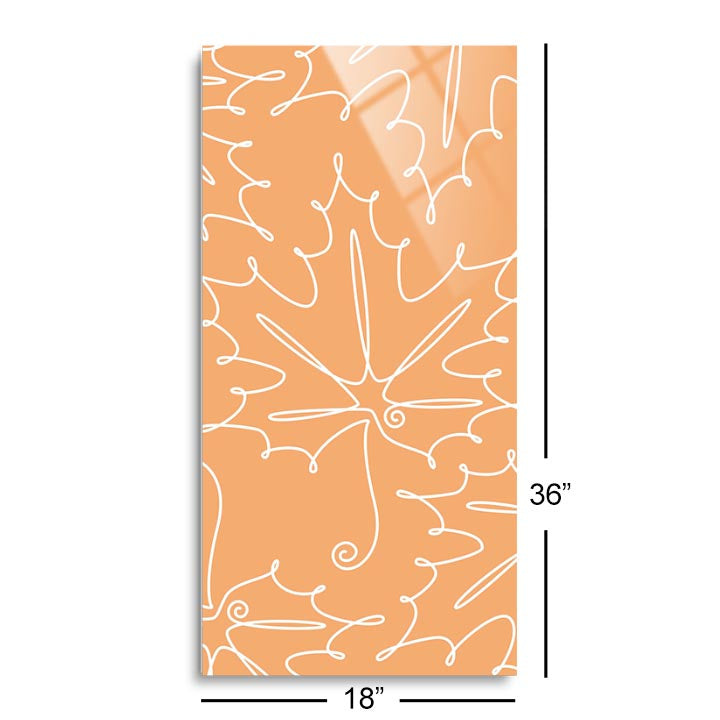 Fall Single Line Pattern 6  | 12x24 | Glass Plaque