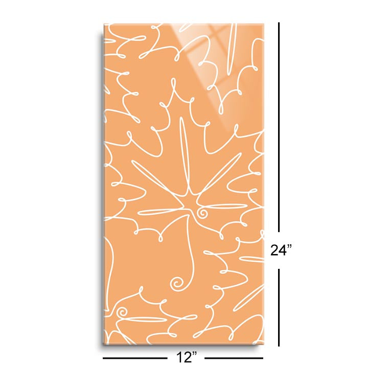 Fall Single Line Pattern 6  | 12x24 | Glass Plaque