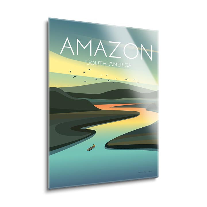 Amazon  | 24x36 | Glass Plaque
