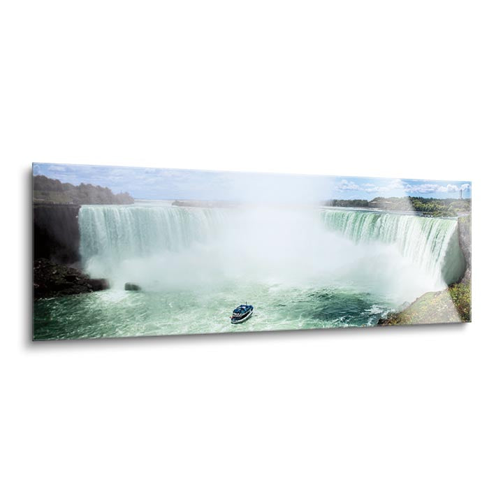 Horseshoe Falls I, Niagara, ON  | 12x36 | Glass Plaque