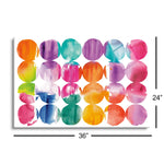 Horizontal Spring Dots | 24x36 | Glass Plaque
