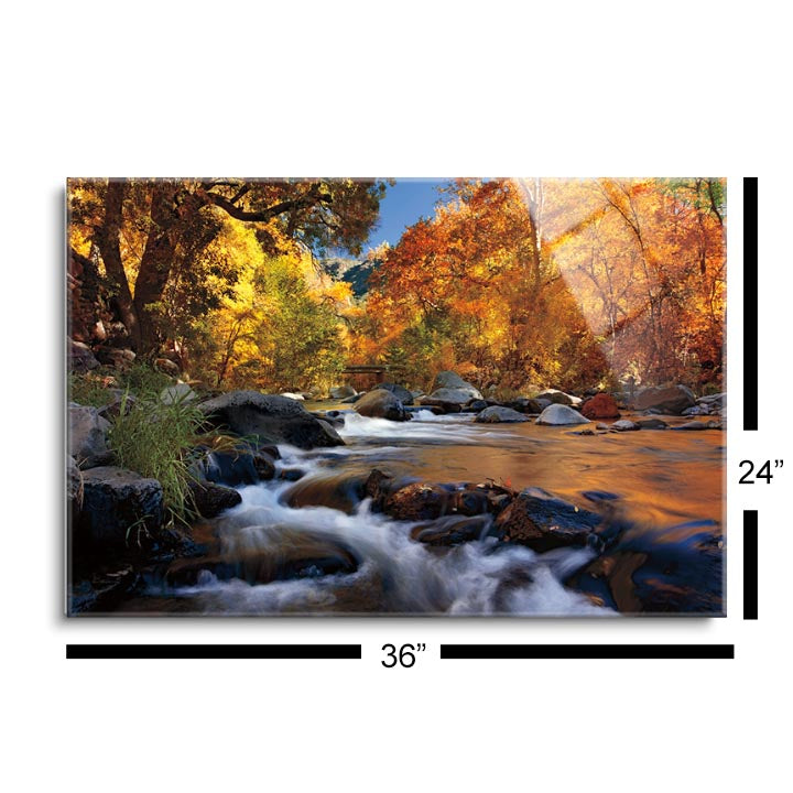 River of Gold  | 24x36 | Glass Plaque