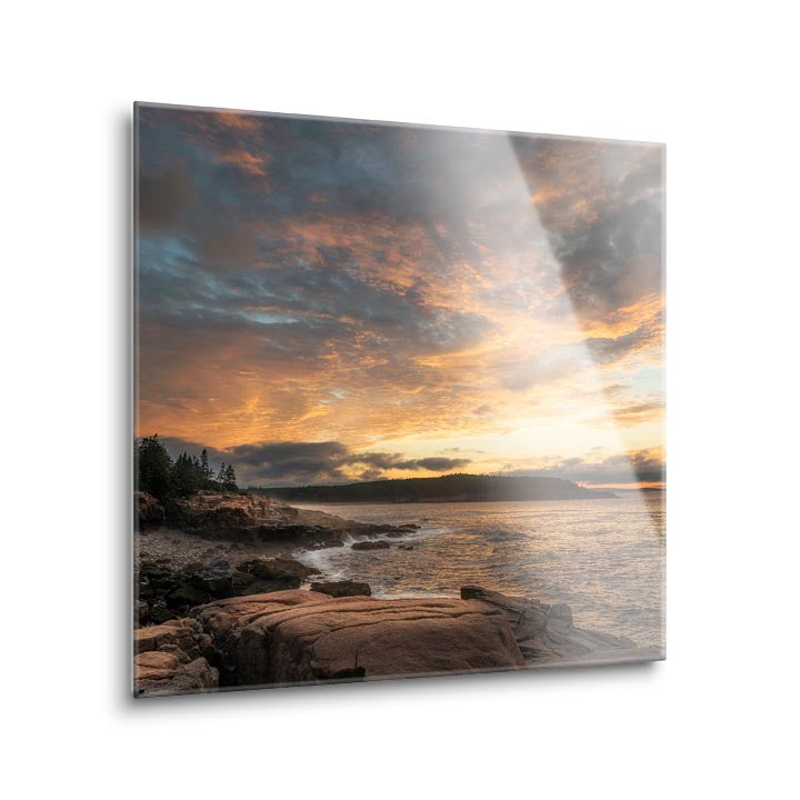 Coastal Sunrise III  | 12x12 | Glass Plaque