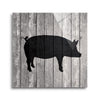 Barn Pig  | 12x12 | Glass Plaque