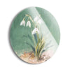 Soft Dewdrops  | 24x24 Circle | Glass Plaque