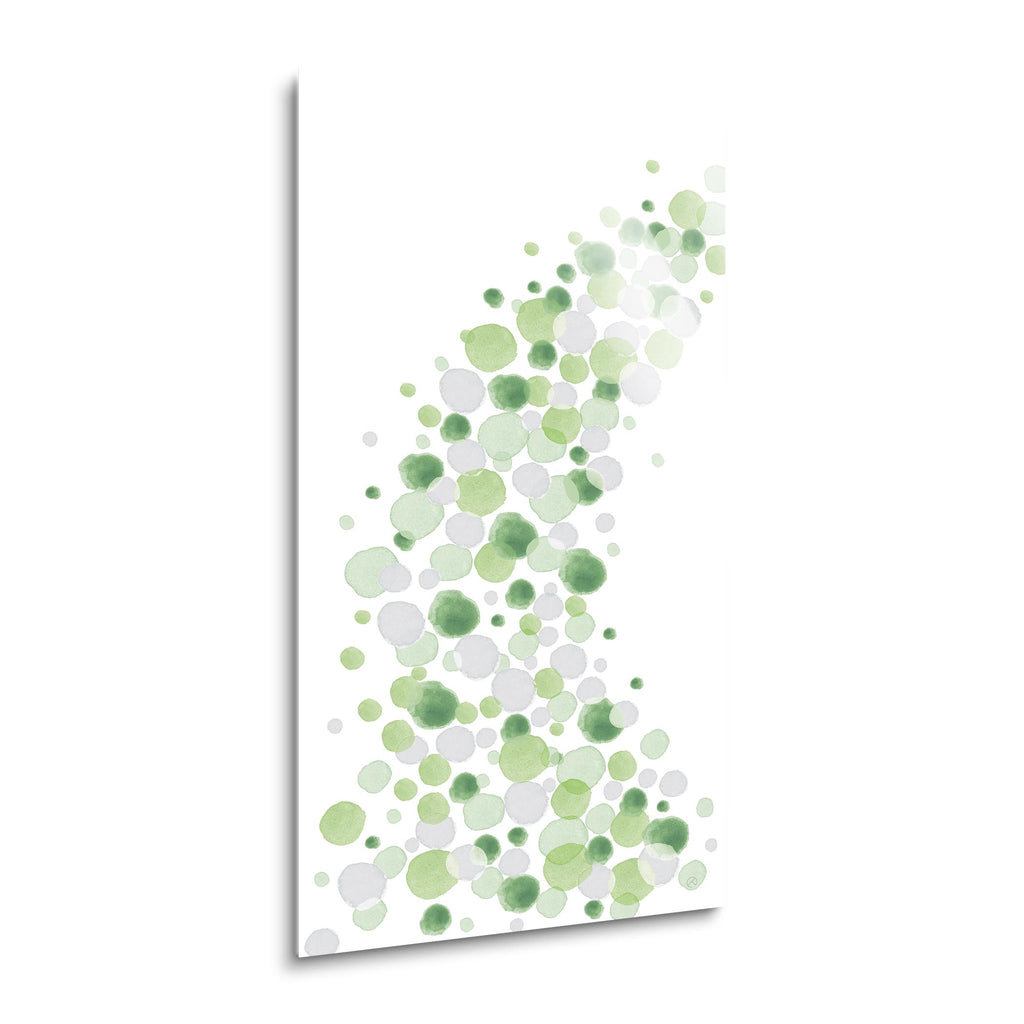 Dots Abstract II  | 18x36 | Glass Plaque