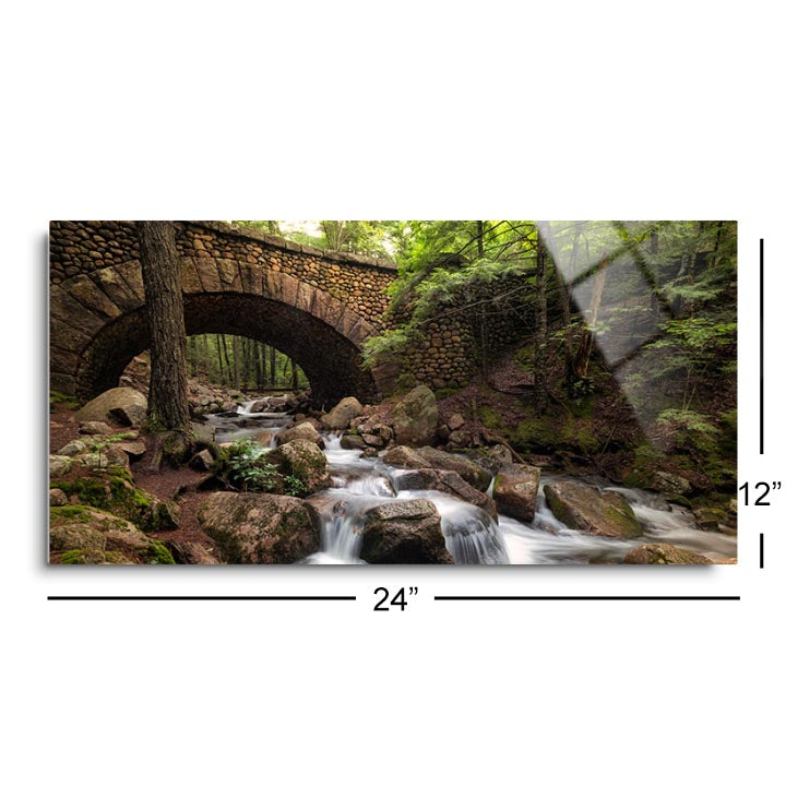 Stone Bridge I  | 12x24 | Glass Plaque