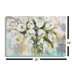 Pure Blanc Tulipa  | 24x36 | Glass Plaque