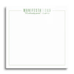 Manifestations It's already yours |Universe (White & Green) | 12x12 | Glass Plaque