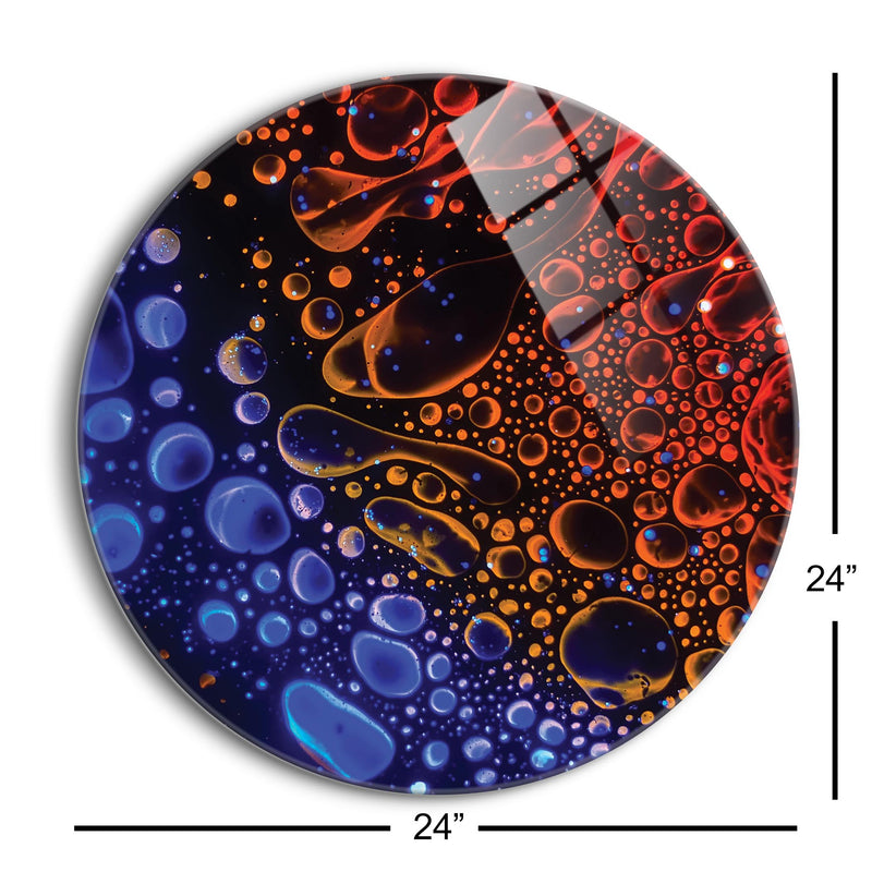 Transformations  | 24x24 Circle | Glass Plaque