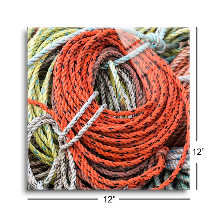 Knowing the Ropes II  | 12x12 | Glass Plaque
