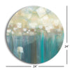 Aqua Light  | 24x24 Circle | Glass Plaque