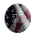9/11 Memorial 2 (1-1)  | 24x24 Circle | Glass Plaque