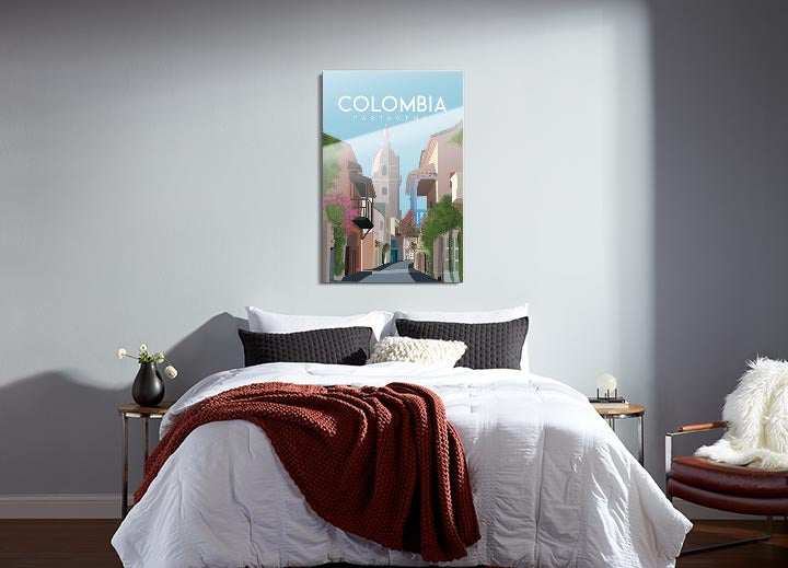 Colombia  | 24x36 | Glass Plaque