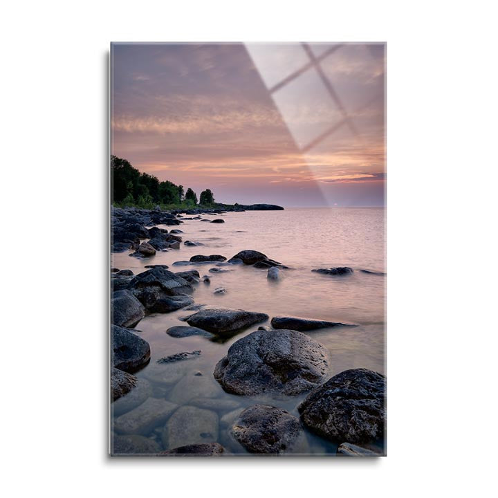Sunset Coast  | 24x36 | Glass Plaque