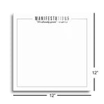 Manifestations It's already yours |Universe (White) | 12x12 | Glass Plaque