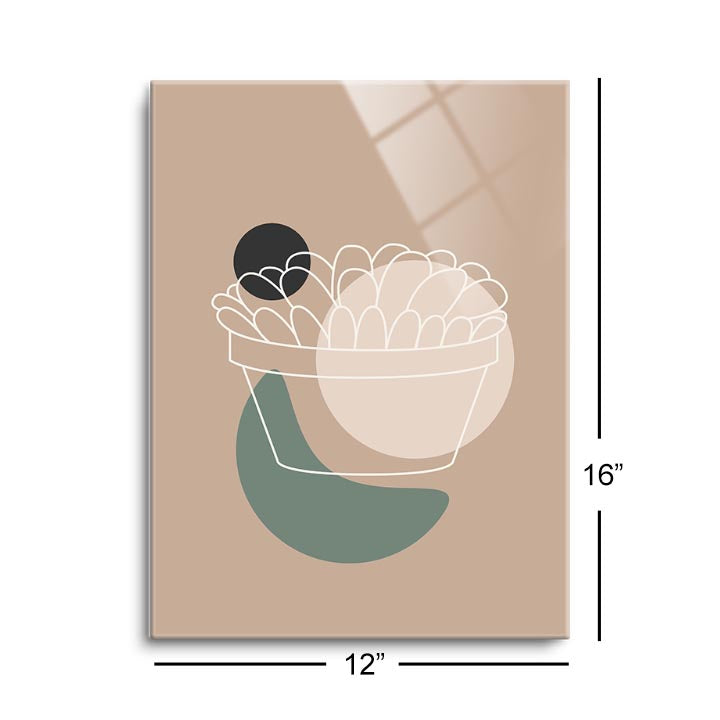 Succulent 2  | 12x16 | Glass Plaque