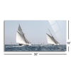 Sailing South  | 12x24 | Glass Plaque