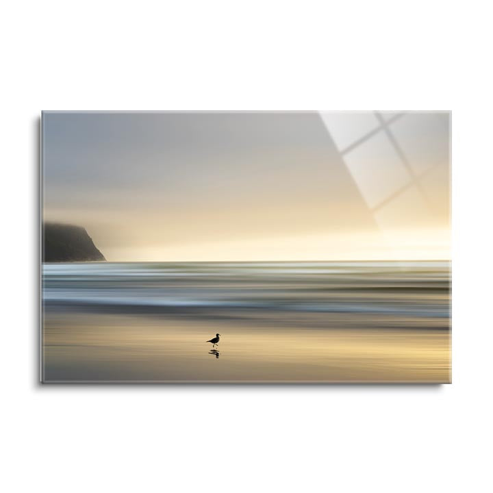 Morning Visit  | 24x36 | Glass Plaque