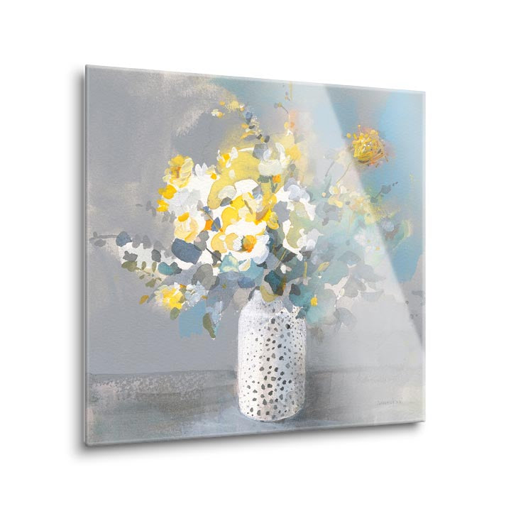 Touch of Spring I  | 12x12 | Glass Plaque