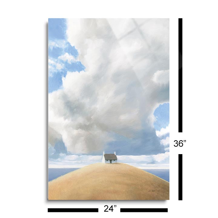House on the Hill  | 24x36 | Glass Plaque