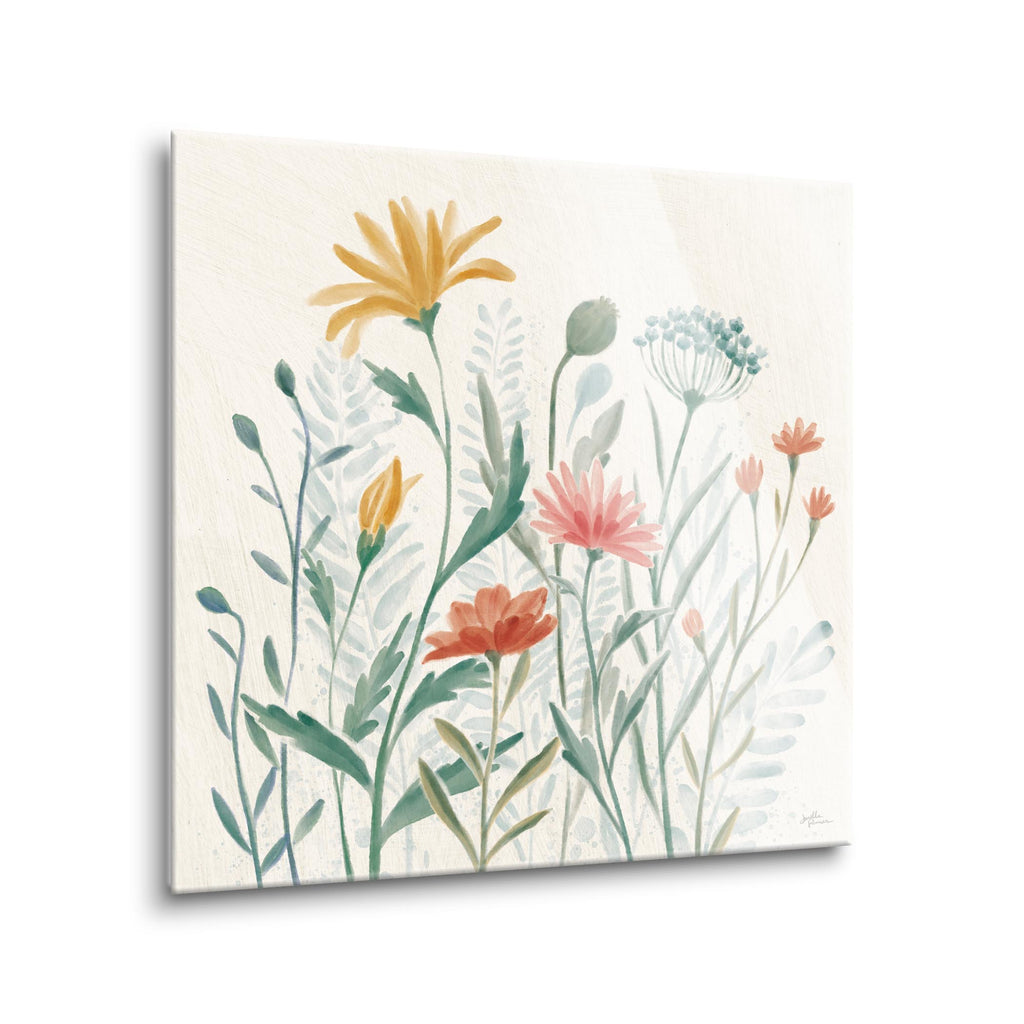 Wildflower Vibes III | 24x24 | Glass Plaque