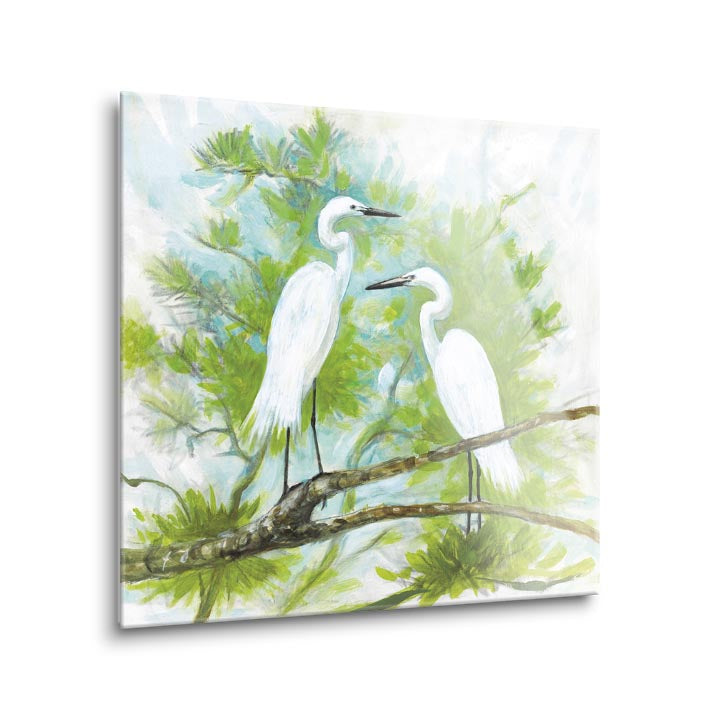 Herons  | 12x12 | Glass Plaque