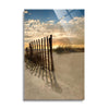 Dune Fence at Sunrise  | 24x36 | Glass Plaque